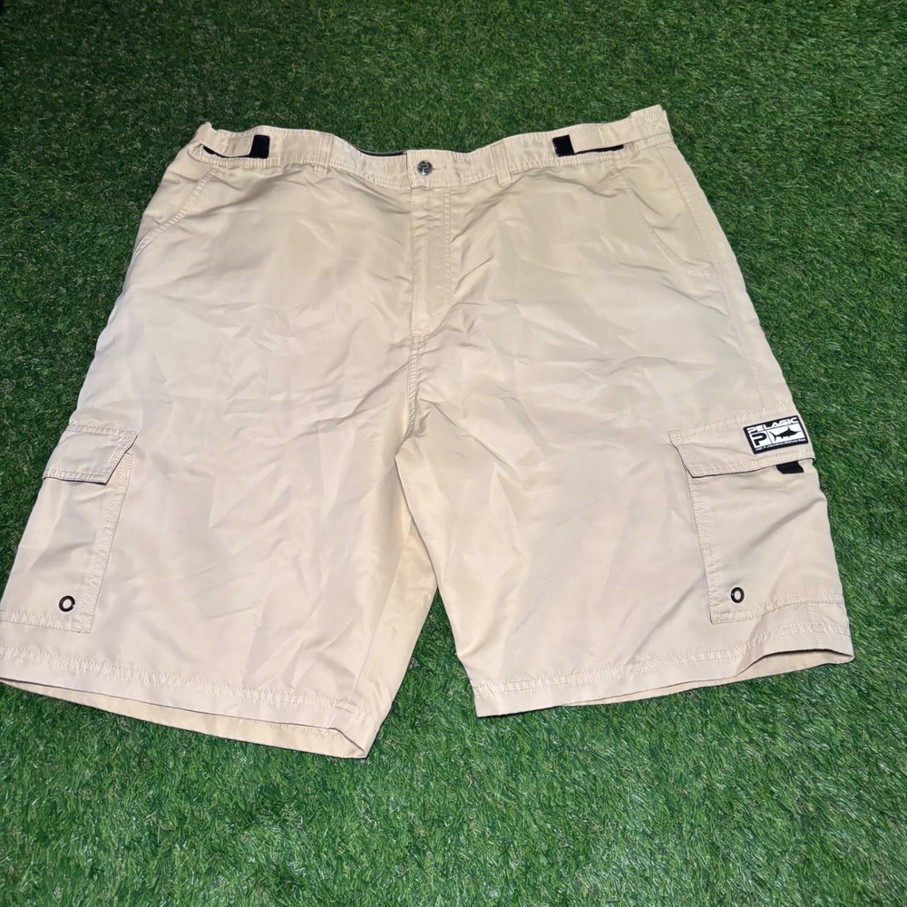 Pelagic Socorro Walk Shorts Mens 40 Tan Khaki Fishing Cargo Quick Dry Style 205